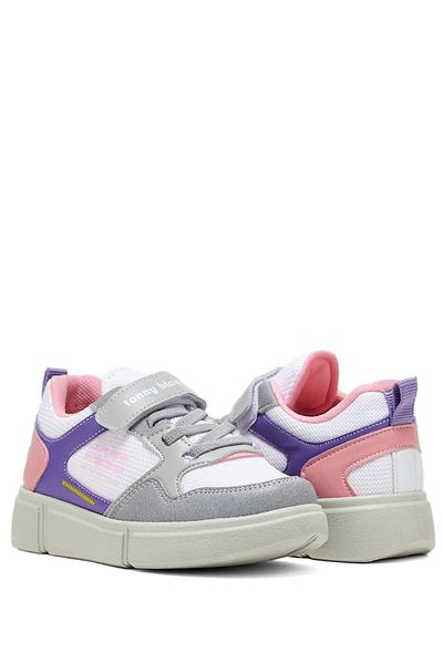 Tonny Black Kinder Unisex Ice Lilac Bequeme Passform Klettschuhe