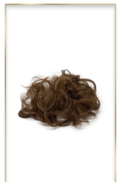KONAK PERUK Brown Hair Elastic Bun Buckle