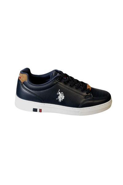 U.S. Polo Assn. U.S. POLO Men's Black White Navy Blue Lace-up Sneakers Casual Sneakers