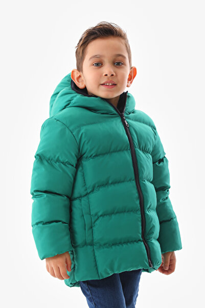 ROBA KIDS Unisex pentru copii rezistent la apă și vânt, lână interioară, cu glugă, cu buzunar, iarnă, jachetă și haină gonflabilă RB-400