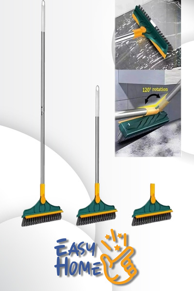 EasyHome 2'si 1 Arada Fırça Çekçek Banyo Balkon Mutfak Fayans Çok Amaçlı Temi...