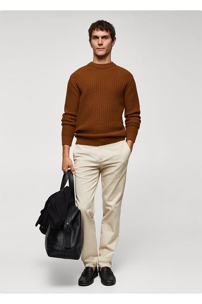 MANGO Man Dicker Strickpullover
