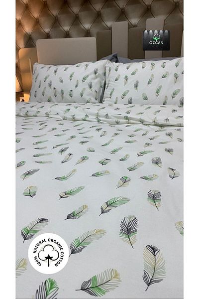 Özcan Ev Tekstil 100% Cotton Double Duvet Cover Set