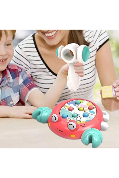 Cici Oyuncak Yengeçli Köstebek Oyun Seti Komik Vurma Çekiç Oyunu Çocuk Eğlenceli