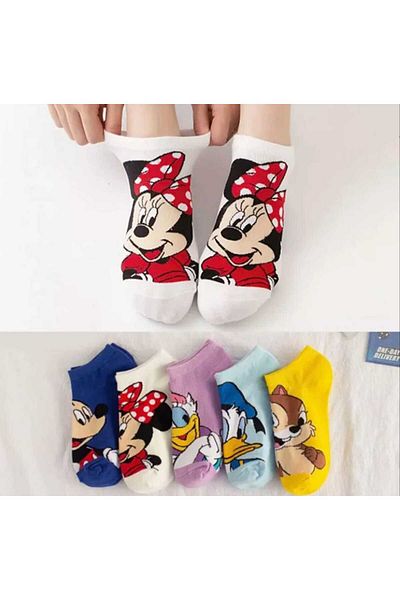 ASGÜL SOCKS 5 чифта дамски чорапи с шарка на герой