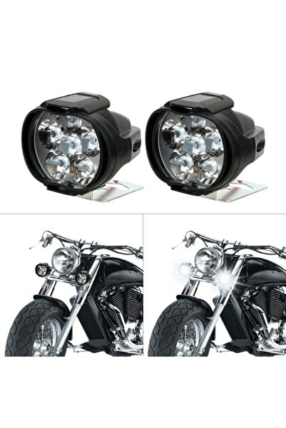 ARSVİSİON AUTO ACCESSORIES Motosiklet Led Sis Farı 2 Li Set 12v 6 Led Modlü