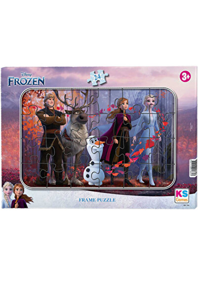 Kesman Kitap Frozen Elsa Ve Maşa Ile Koca Ayı 24 Parça 2 Li Puzzle/yapboz Set