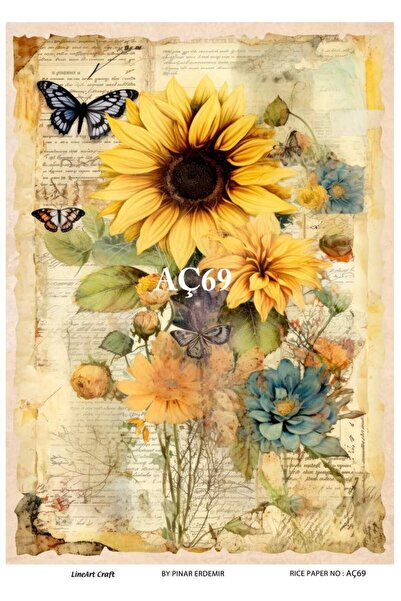 LİNEART Pirinç Dekopaj Kağıdı No:AÇ69- 29X42cm