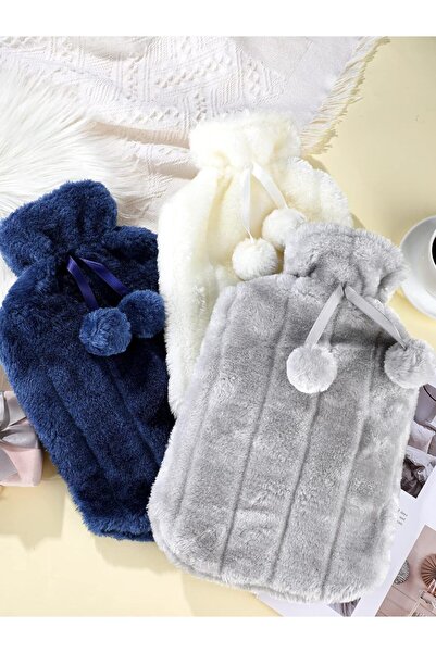 Janissary Peluş Kılıflı Çıkarılabilir Sıcak Su Torbası Yumuşak Kılıflı Yıkanabilir 2 Lt