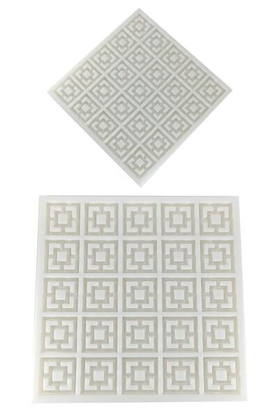 Nana Minyatür Inşaat Maketleri Için 1/12 Ölçekli Geometrik Tuğla Silikon Kalıp