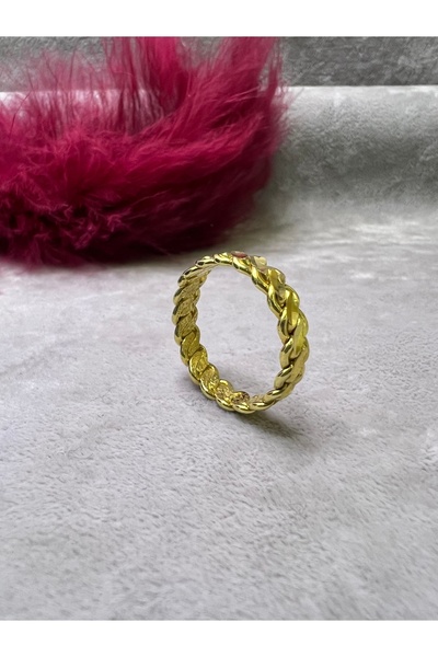 simagümüş 925 AYAR GÜMÜŞ YÜZÜK 22 AYAR ALTIN KAPLAMALI