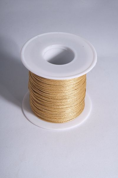 Eskişehir hobi sanat Ασημί χρυσό 1,0 mm 100 μέτρα κερωμένο σχοινί ιμάντας δερμάτινο κολιέ με κλωστή ραπτικής Κοσμήματα Σχέδιο κλωστής βραχιόλι