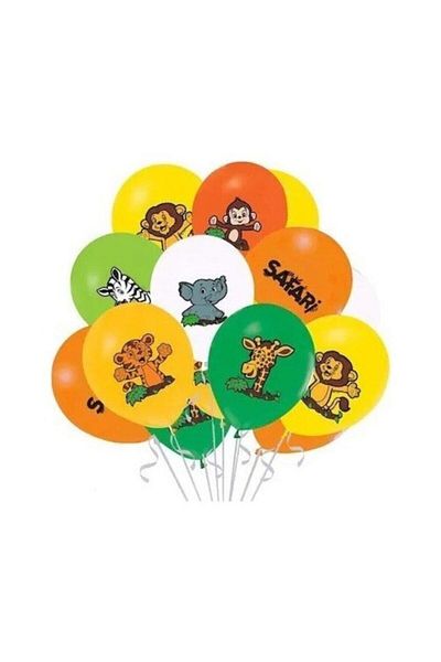 İrem Parti Dükkanı Safari Printed Balloon 10 Pieces