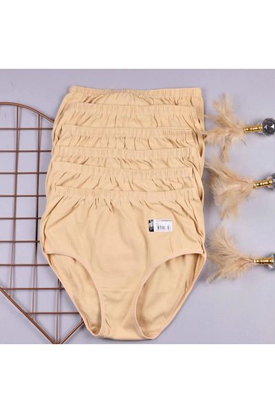 çamaşırzade Tutku Women's 6 Pack Cotton Ribbed Bato Panties