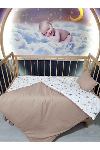 bebek_iklimi طقم نوم للأطفال مكون من 5 قطع بنمط نجمة (مناسب لجميع المقاسات - ...