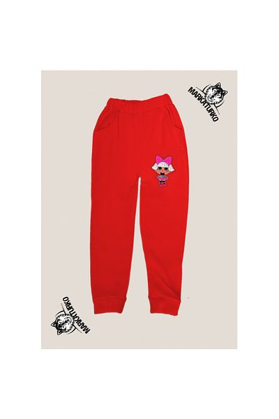 MarkaTurko LOL printed unisex Custom Design Cotton red kids tracksuit 200-12k
