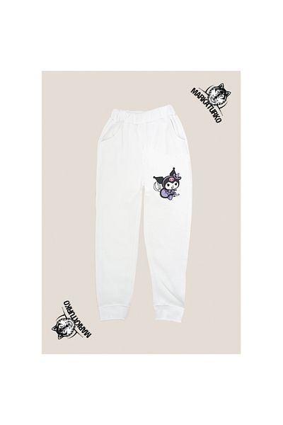 MarkaTurko Asi&cute Printed Unisex Special Design Βαμβακερή Λευκή Παιδική Φόρμα 13-34e