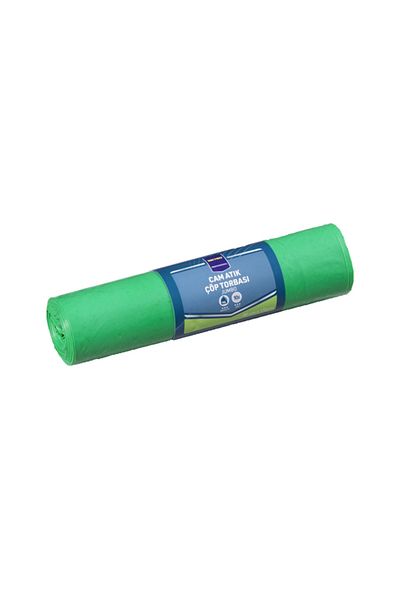 burfez Metro Professional Jumbo Size Garbage Bag for Glass Waste - Green 10pcs 80*110 cm