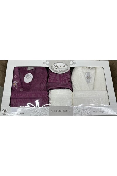 ADDAS EV TEKSTİLİ GONCA AİLE BORNOZ SETİ EXCLUSİVE BAMBOO