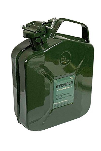 Genel Markalar Çelik Yakıt Bidonu Benzin Bidonu - 5 lt