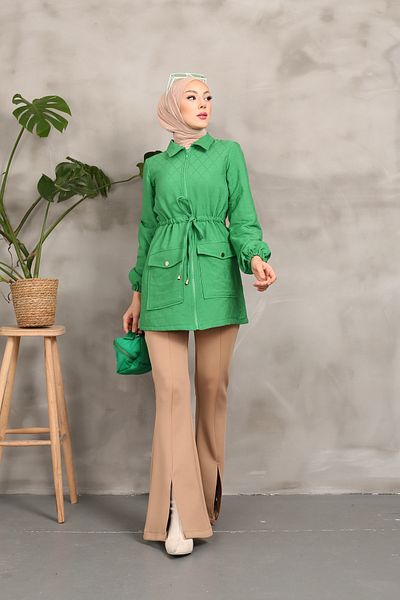 CLB COLLECTION Καπιτονέ φανελάκι με φερμουάρ