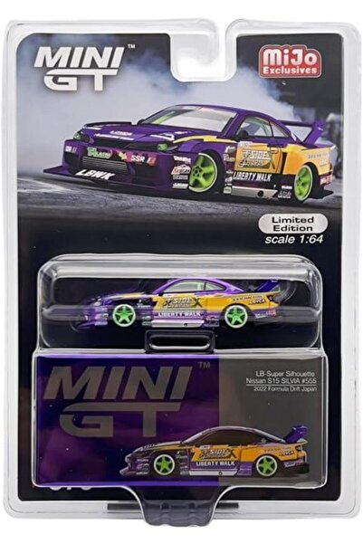 mini gt 576 LB-Super Silhouette Nissan S15 Silvia #555 2022 Formula Drift Japan Model Araba