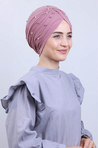 Melodi Scarf Γυναικεία Hijab Pearl and Stone Vera Outer Bone Powder