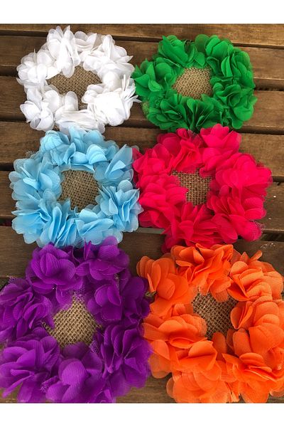 zeynepin dükkanı 6-Piece Floral Cup Pad 10 Cm