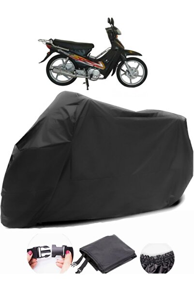 AutoZEL قماش مشمع أسود للدراجات النارية من Mondial 100 UKH مقاوم للماء ومتين