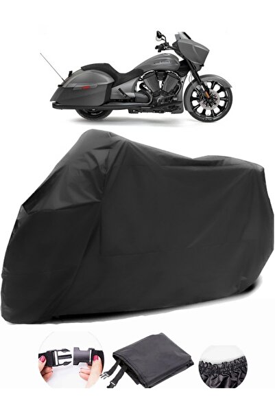 AutoZEL قماش مشمع مقاوم للماء باللون الأسود للدراجات النارية من فيكتوري كروس ...