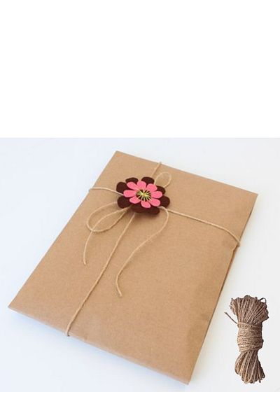 Dekals 50 Pieces 17x26 (String) Ready Made Kraft Gift Package Thick Authentic Gift Wrapping Paper