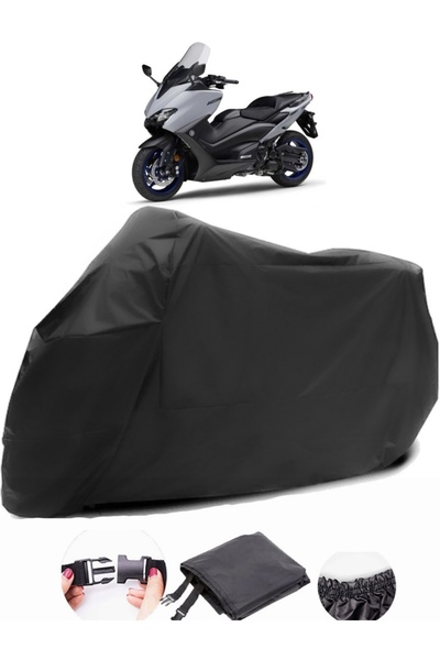 AutoZEL ياماها Tmax 560 قماش مشمع أسود للدراجات النارية مقاوم للماء