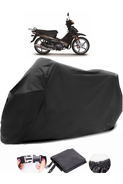 AutoZEL RKS Jaguar 100 متوافق مع القماش المشمع الأسود للدراجات النارية المقاو...