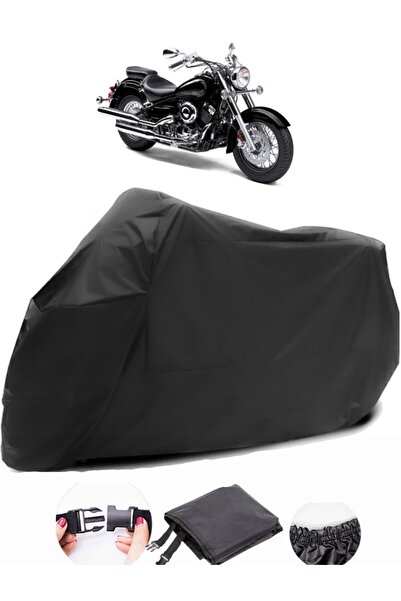 AutoZEL Yamaha XVS 650 A - دراجة نارية من القماش المقاوم للماء باللون الأسود