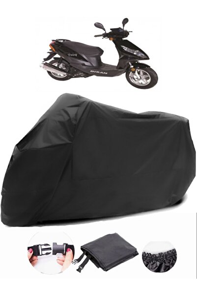 AutoZEL بيسان تروي 100 قماش مشمع أسود للدراجات النارية مقاوم للماء