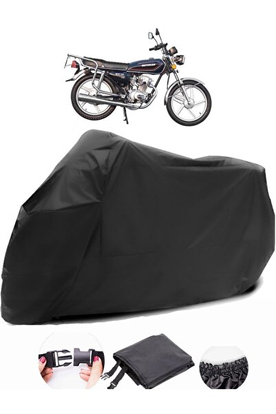 AutoZEL Motoran MTR 125 قماش مشمع أسود للدراجات النارية مقاوم للماء
