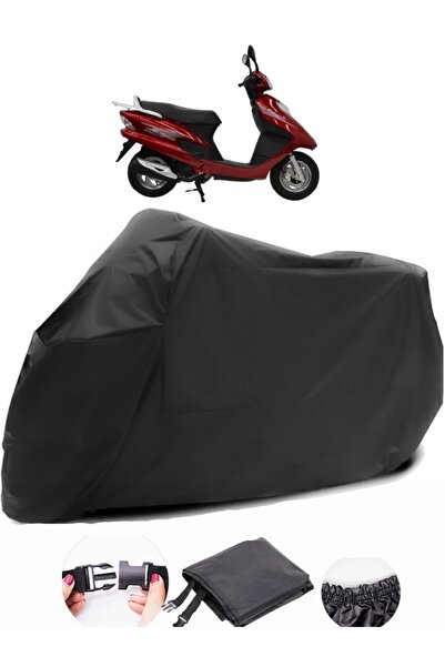 AutoZEL Mondial 125 RT قماش مشمع أسود للدراجات النارية مقاوم للماء