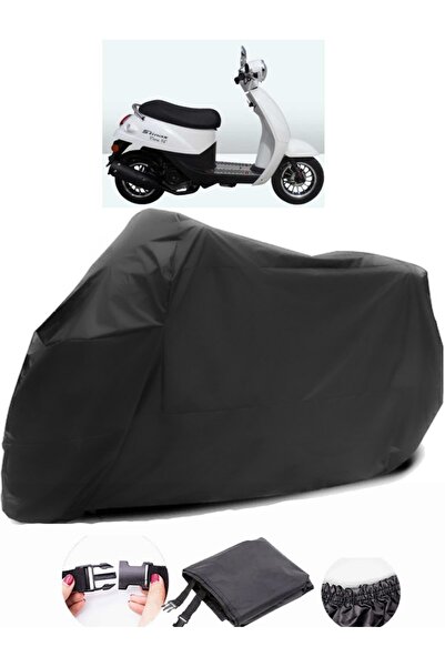 AutoZEL Stmax Viva 80 قماش مشمع أسود للدراجات النارية مقاوم للماء