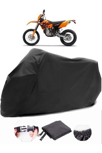 AutoZEL KTM 525 EXC قماش مشمع أسود للدراجات النارية مقاوم للماء