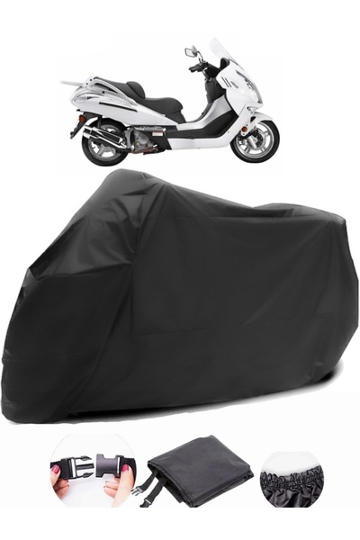 AutoZEL مونديال 250 جيت ماكس أسود للدراجات النارية من القماش المشمع المقاوم ل...