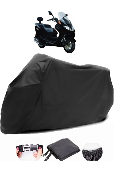 AutoZEL Mondial 150 ZAT قماش مشمع أسود للدراجات النارية مقاوم للماء