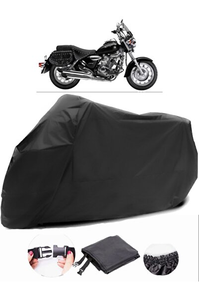 AutoZEL Kuba Superlight 150 قماش مشمع أسود للدراجات النارية مقاوم للماء