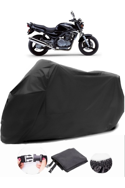 AutoZEL كاواساكي ER-5 القماش المشمع الأسود للدراجات النارية مقاوم للماء