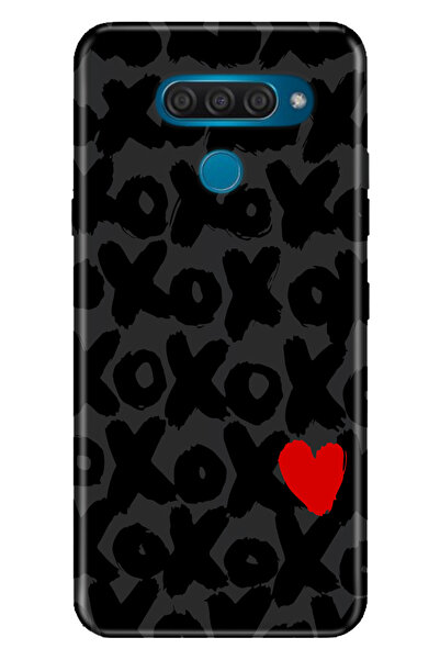 LG Q60 Uyumlu Kılıf Desenli Baskılı Silikon XOXO