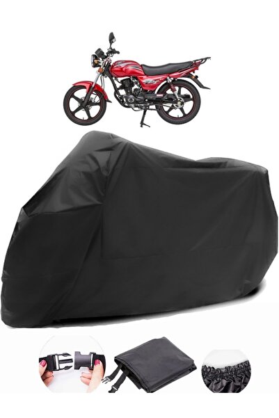 AutoZEL مشمع دراجة نارية أسود من Mondial 100 MG Superboy مصنوع من نسيج متين م...