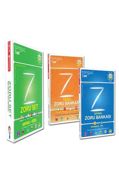 Tonguç Yayınları Tonguç Yayınları 7.Sınıf Tüm Dersler ZORU Bankası Seti