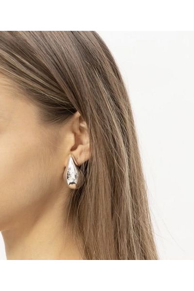 AKTEZ-EL Silver water drop steel 1st Quality stainless earrings
