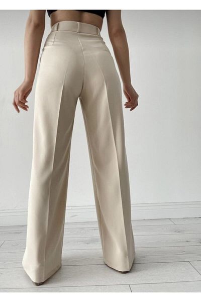 ElitWear Women's High Waist Pleated Palazzo Pants
