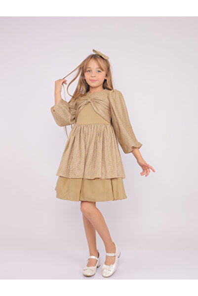 TREEMASS فستان بناتي مزين بالدانتيل مع فستان عيد ميلاد خاص باللؤلؤ