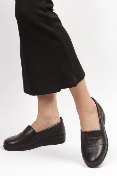 aka prestij ayakkabı comfort Genuine Leather Daily Use Mother Shoes